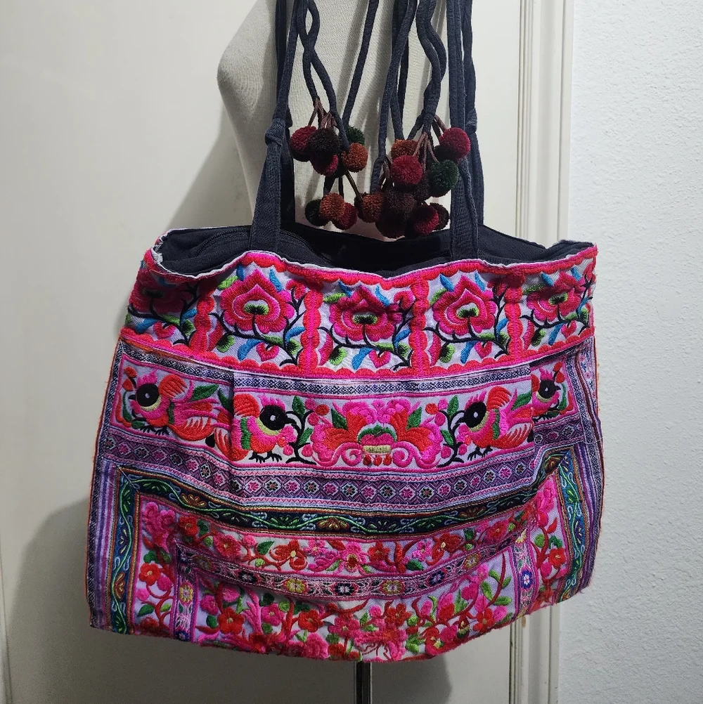 Hmong embroidered boho